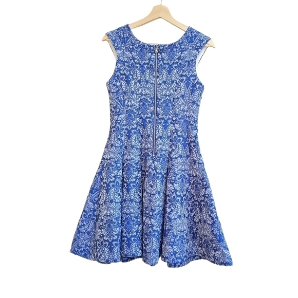 Betsey Johnson Brocade Dress, Sleeveless, Blue, Nordstrom's, Size XS - Picture 2 of 12